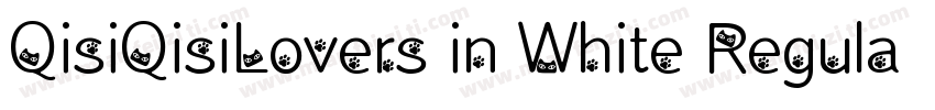 QisiQisiLovers in White Regular字体转换